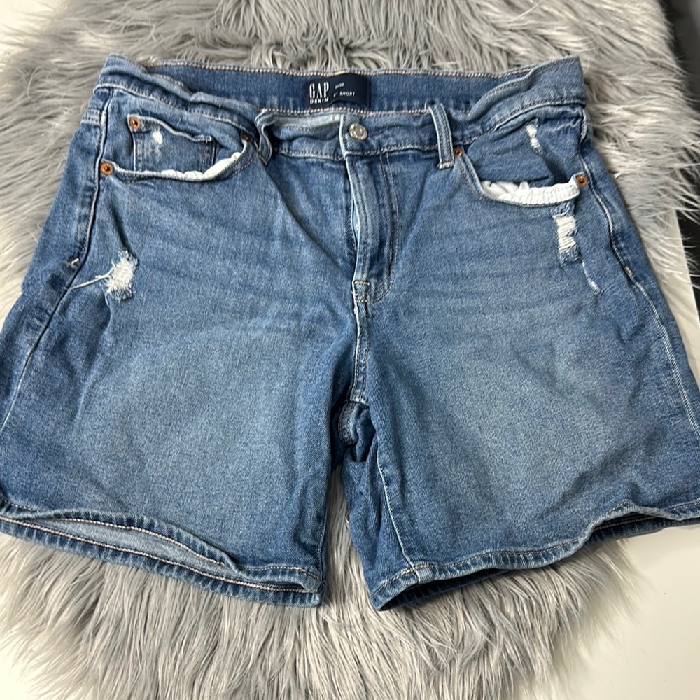 GAP Women's Blue Denim Shorts